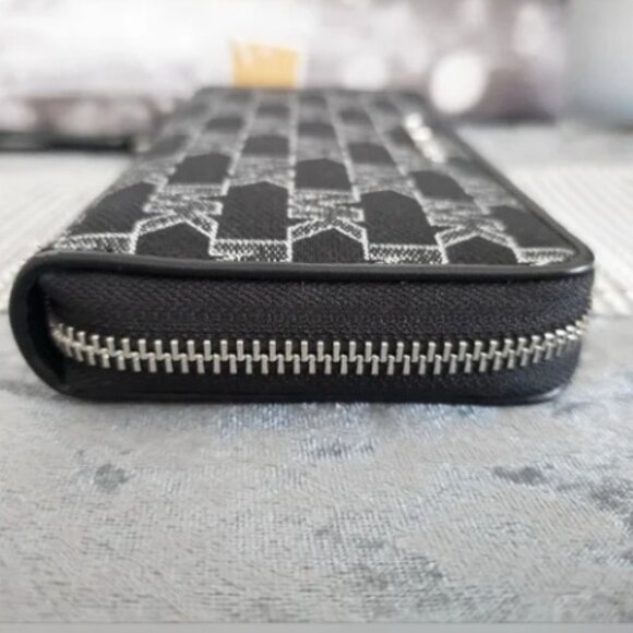 NWT Michael Kors Jet Set Travel Wristlet Wallet MK Black shimmer - Picture 3 of 7